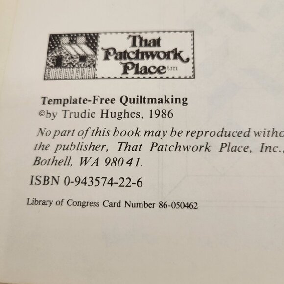 Template-Free Quiltmaking Pattern Book by Trudie Hughes Multiple Patterns B-86 - Picture 6 of 10